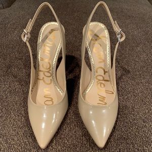 NWOT Sam Edelman patent nude heel Size 6.5
